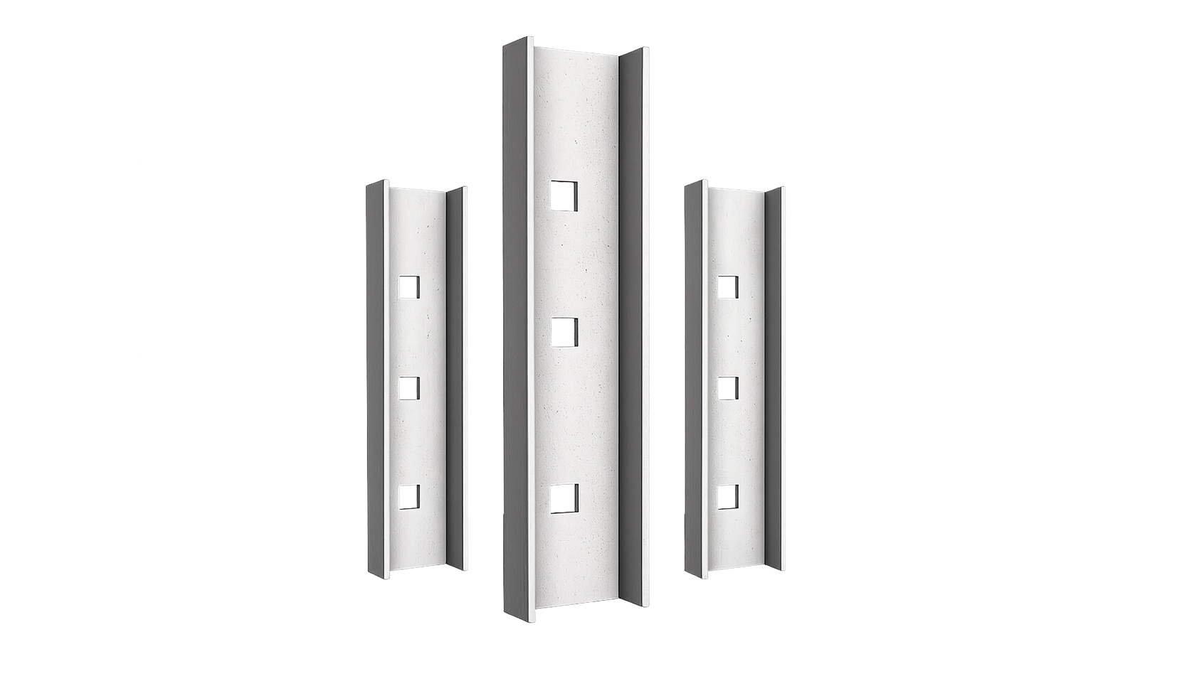 Connection plates for vertical rigid line